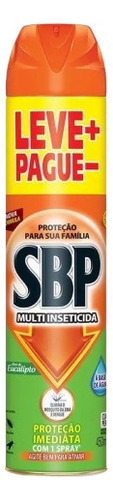 Multi-Inseticida Aerossol Óleo de Eucalipto SBP Frasco 450ml Grátis 150ml