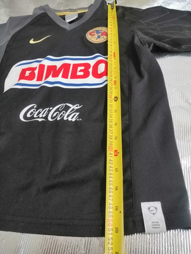 Jersey America Tercero Negro Talla S 8 Años Niñ@ Futbol Agui