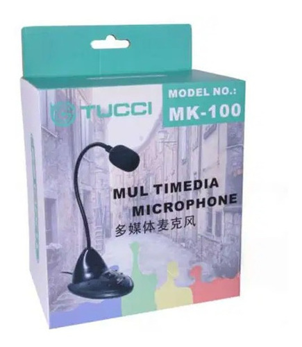 Micrófono Multimedia De Escritorio Para Pc Laptop Tucci