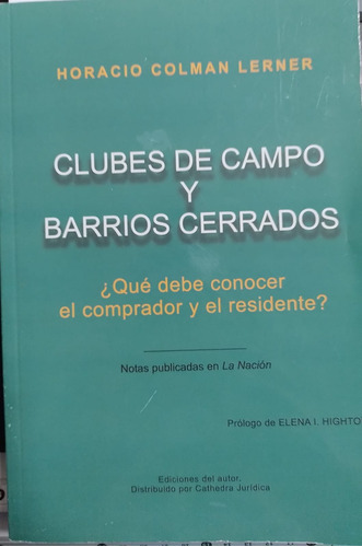 Colman Lerner - Clubes De Campo Y Barrios Cerrados