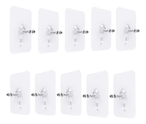 Ganchos Adhesivos Para Montaje En Pared 8 Mm