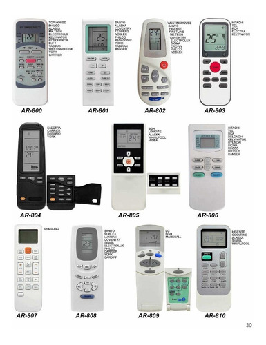 Control Remoto Aire Acondicionado Tadiran Teco Sigma Candy