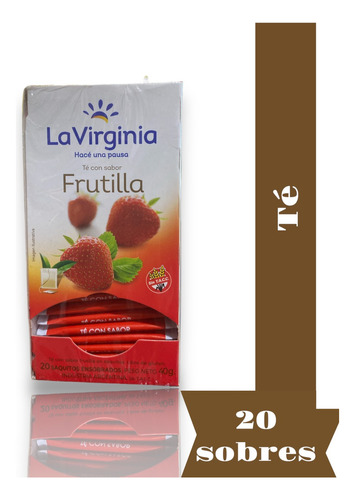 Te En Saquitos La Virginia Sabor Frutilla X 20 Saquitos