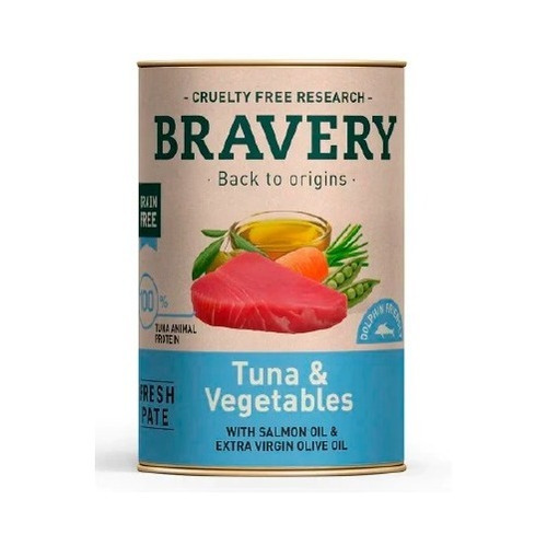 Bravery Lata Tuna And Vegetables Adult Dog 290 Gr