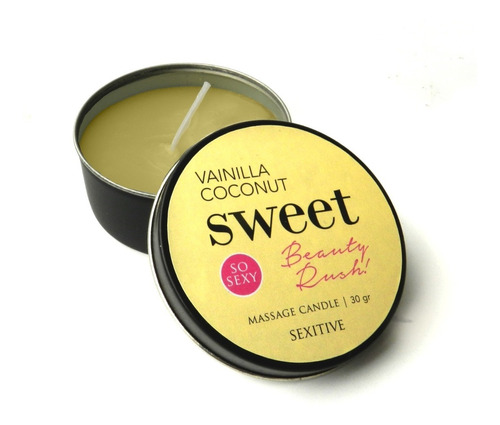 Vela Para Masajes Sweet Beauty Rush Aceite Aroma Vainilla