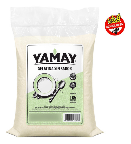 Gelatina Sin Sabor 1kg Yamay