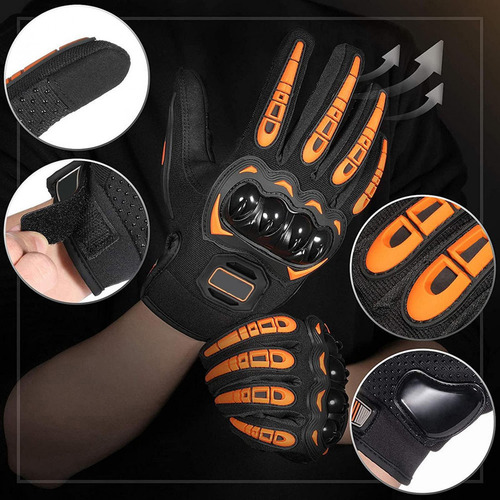 2 Uds Guantes De Guantes De Exterior Con Pantalla Naranja Xl