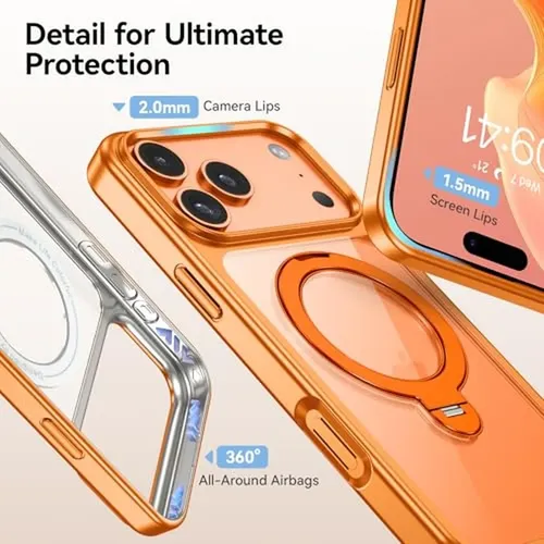 Capa Para iPhone 17 Pro Max Cosmic Orange Tpu_8jkxi7