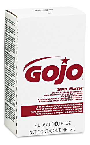 Gojo Spa Bath Champú Para El Cuerpo Y El Cabello, Agradable 