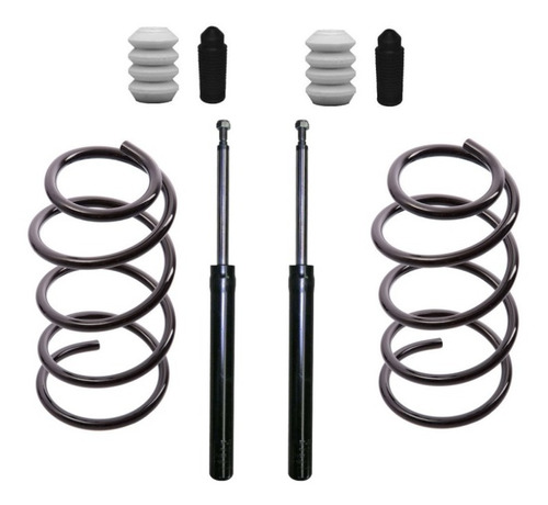 Kit 2 Amortiguadores Tope Fuel+ Espirales Dela Gol 2000/2005