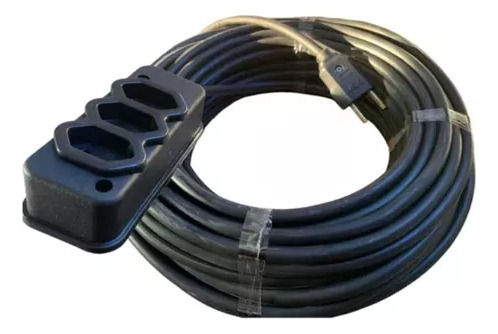 Extensão 5 Metros Grossa Cabo Pp Fio 2x2,5mm Tomada Tripla