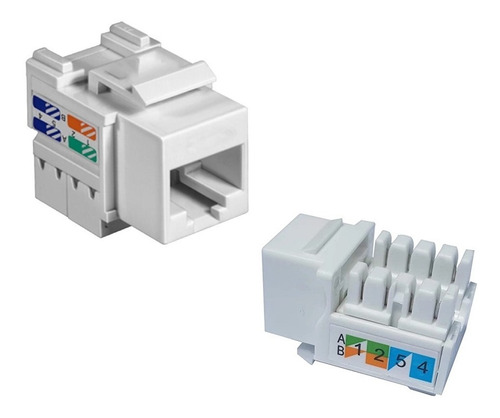 Keystones Rj45 Cat6 C/10 Peças Cód 2954