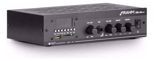 Amplificador Receiver Frahm Slim 1800 App 60w Rms Cor Preto Potência de saída RMS 60 W