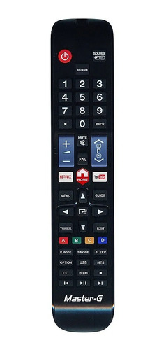 Control Remoto Para Tv Compatible Master-g / 0180