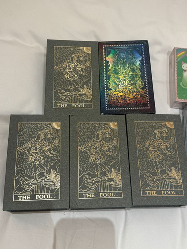 Cartas Mazo Tarot Rider Gold Foil Legend Mithology Caja