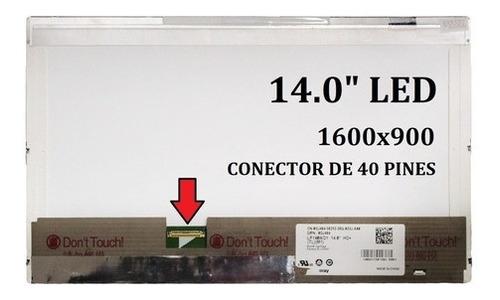 Pantallas 14.0 Led 40 Pines Ltn140kt04-201 Ltn140kt07-201