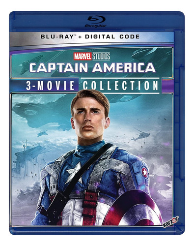 Capitan America Trilogia Marvel Box 3 Peliculas Blu-ray