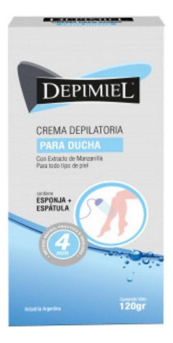 Crema Depilatoria Para Ducha Depimiel Con Manzanilla X 120 G