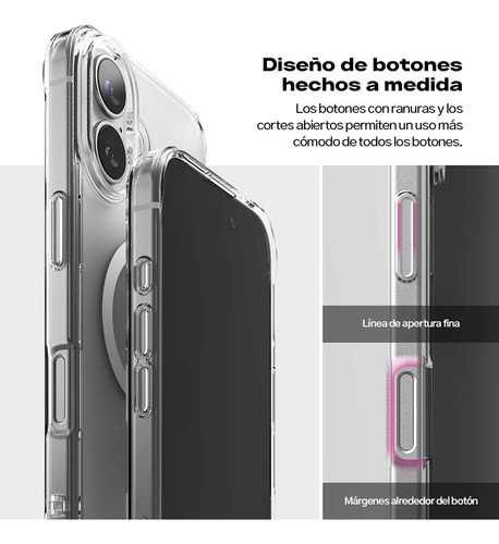 Case Ringke Fusionmag Para iPhone 16 Plus Compatible Magsafe