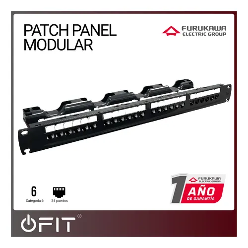Patch Panel Modular Multilan 24 Puertos Categoria 6 Furukawa