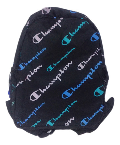 Mochila Champion Y Lonchera Incluida Escolar Azul Oscuro Liso