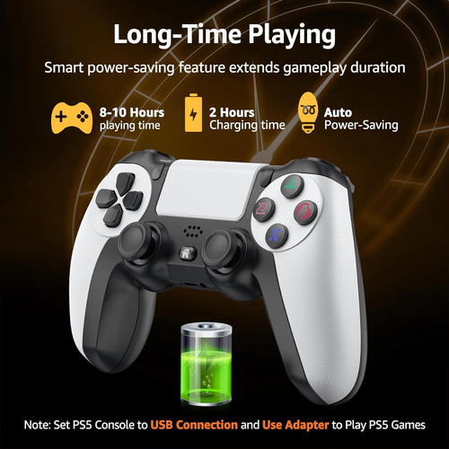 Mando Inalámbrico Iwgame P/ Ps5/ps5 Pro/ps4/pc Blanco