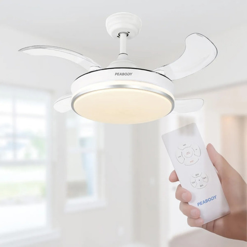 Ventilador De Techo C/ Control Silencioso Luz Led Vtr36