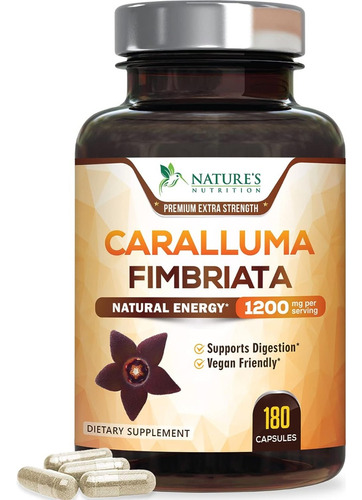 Nature's Nutrition | Caralluma Fimbriata | 1200mg | 180 Caps