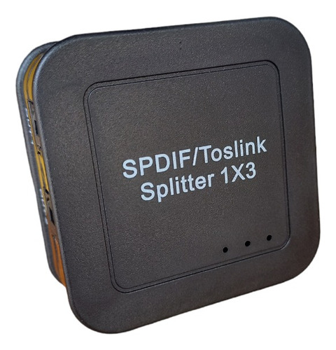 Splitter Optico Spdif Toslink Áudio Digital Óptica 1x3