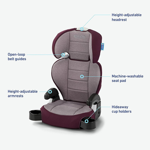 Auto Asiento Graco Turbobooster 2.0 2 En1 Highback 2184596
