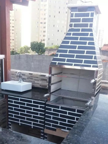Churrasqueira Pre Moldada Tijolinho Média 65 Cm Várias Cores