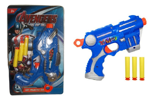 Pistola Vengadores Lanzadora 3 Dardos  Juguete Super Sale
