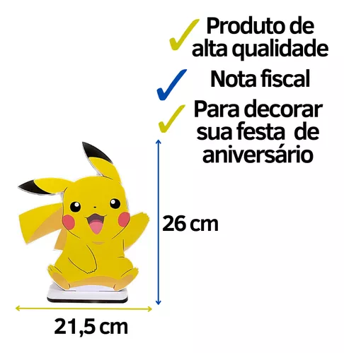 Adesivo Decorativo Pokemon Pikachu Pequeno