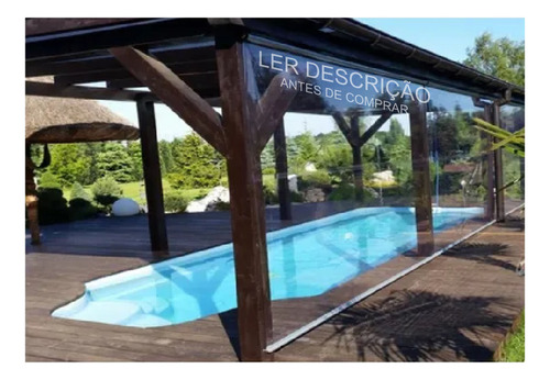 Toldo Cortina Transparente Com Os Tubos 2,40x1,30m