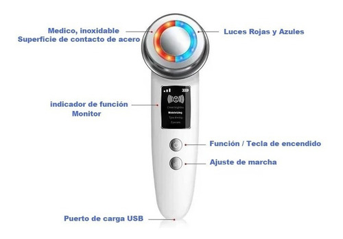 Máquina Radiofrecuencia Anti Envejecimiento Elevación Facial