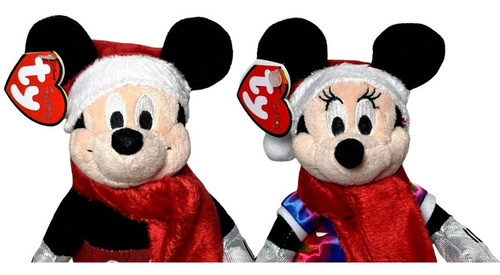 Kit Bonecos Natal Disney Original : Mickey + Minnie