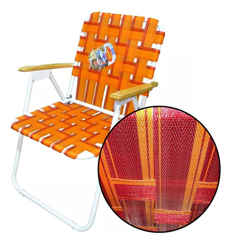 Reposera Silla Sillon Playa Bajo Solcito 7/8 Reforzado 2050