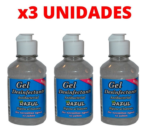 Gel Antibacterial X3 200ml Antivirus