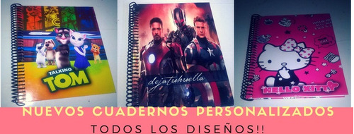 Cuadernos Personalizados Pack Por 5 Unidades