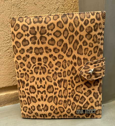 Agenda Cuero Iman Animal Print S/repuesto - Diva Addict