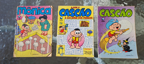Revistas X 3 Retro Cascáo , Mónica.origen Brasil Año 1991 (Usado)