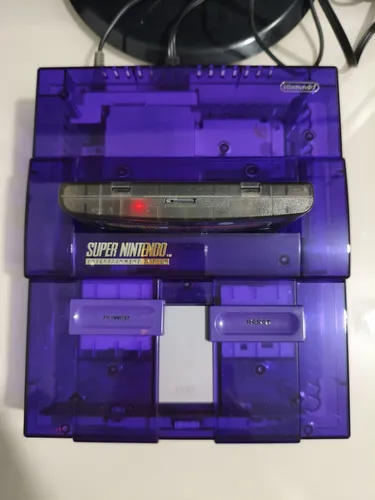 Console Super Nintendo Cor Roxo Com Everdrive | MercadoLivre