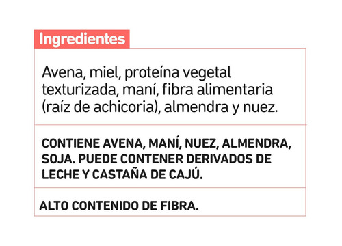 Imagen 2 de 4 de Barritas Integra almendra y nuez caja con 10 unidades de 42g