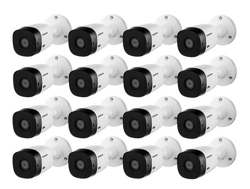 Kit 16 Cameras Intelbras Hdcvi 1120b Ir 20m + 1 Microfone