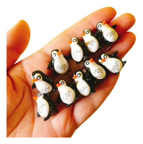 Pingüinos Miniaturas De Pvc (10 Unidades) Calidad