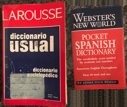2 Diccionarios Lengua Española - Ingles Español Ingles 