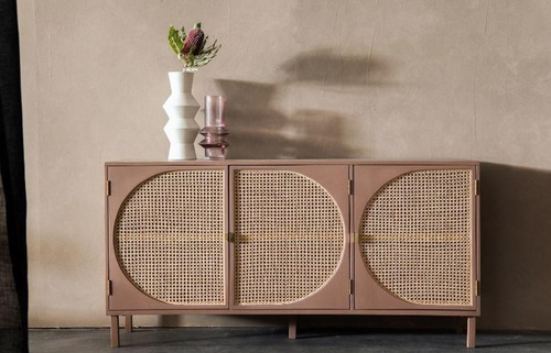 Palha Natural Rattan Real Da Indonésia Sextavada 80cm X 1 Mt