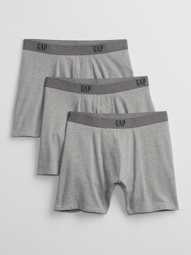 Boxer Hombre Gap Brief Pack 3 Gris