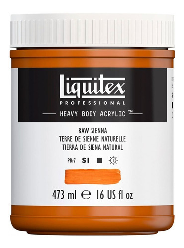 Tinta Acrílica Liquitex Heavy Body 330 Raw Sienna 473ml