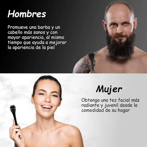 Rodillo Micro Agujas Derma Roller Rejuvenecedor Facial